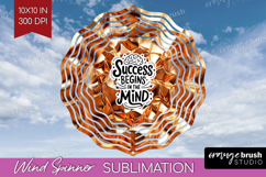 Inspirational Quote Wind Spinner Sublimation PNG - Rose Gold Product Image 1