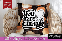 Inspirational Quote Pillow Sublimation - Rose Gold Pillow Product Image 1