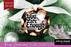 Inspirational Quote Ornament PNG - Rose Gold PNG Sublimation Product Image 1