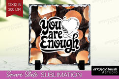 Inspirational Quote Slate PNG - Rose Gold Square Slate Product Image 1