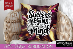 Inspirational Quote Pillow Sublimation - Rose Gold Pillow Product Image 1