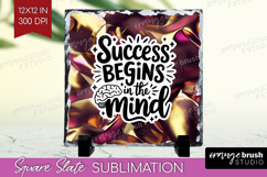 Inspirational Quote Slate PNG - Rose Gold Square Slate Product Image 1