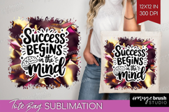 Inspirational Quote Tote Bag - Rose Gold Tote Bag PNG Product Image 1