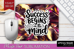 Inspirational Quote Mouse Pad Sublimation - Rose Gold PNG Product Image 1