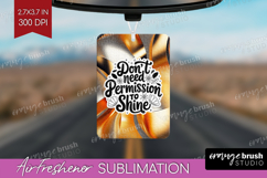 Inspirational Quote Air Freshener PNG - Rose Gold PNG Product Image 1