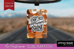 Inspirational Quote Air Freshener PNG - Rose Gold PNG Product Image 1