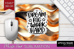 Inspirational Quote Mouse Pad Sublimation - Rose Gold PNG Product Image 1