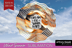 Inspirational Quote Wind Spinner Sublimation PNG - Rose Gold Product Image 1