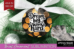 Inspirational Quote Ornament PNG - Rose Gold PNG Sublimation Product Image 1