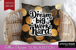 Inspirational Quote Pillow Sublimation - Rose Gold Pillow Product Image 1
