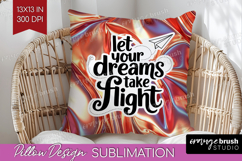 Inspirational Quote Pillow Sublimation - Rose Gold Pillow Product Image 1