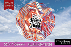 Inspirational Quote Wind Spinner Sublimation PNG - Rose Gold Product Image 1