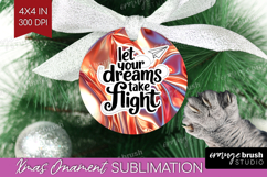 Inspirational Quote Ornament PNG - Rose Gold PNG Sublimation Product Image 1