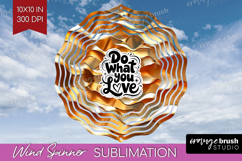 Inspirational Quote Wind Spinner Sublimation PNG - Rose Gold Product Image 1
