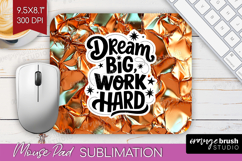 Inspirational Quote Mouse Pad Sublimation - Rose Gold PNG Product Image 1