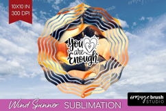 Inspirational Quote Wind Spinner Sublimation PNG - Rose Gold Product Image 1