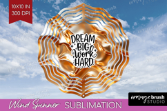 Inspirational Quote Wind Spinner Sublimation PNG - Rose Gold Product Image 1