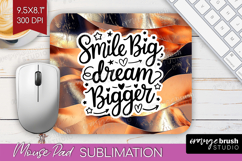 Inspirational Quote Mouse Pad Sublimation - Rose Gold PNG Product Image 1