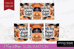 Inspirational Quote Mug Wrap - Rose Gold Mug PNG Sublimation Product Image 1