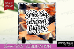 Inspirational Quote Slate PNG - Rose Gold Square Slate Product Image 1