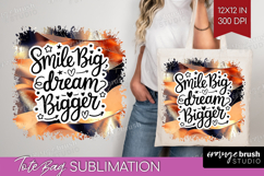 Inspirational Quote Tote Bag - Rose Gold Tote Bag PNG Product Image 1