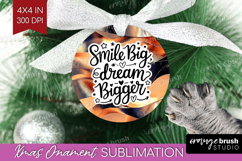 Inspirational Quote Ornament PNG - Rose Gold PNG Sublimation Product Image 1
