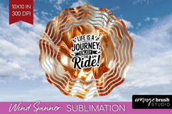 Inspirational Quote Wind Spinner Sublimation PNG - Rose Gold Product Image 1