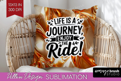Inspirational Quote Pillow Sublimation - Rose Gold Pillow Product Image 1