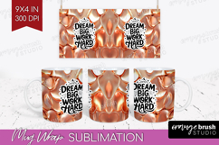 Inspirational Quote Mug Wrap - Rose Gold Mug PNG Sublimation Product Image 1