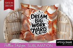 Inspirational Quote Pillow Sublimation - Rose Gold Pillow Product Image 1