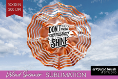 Inspirational Quote Wind Spinner Sublimation PNG - Rose Gold Product Image 1