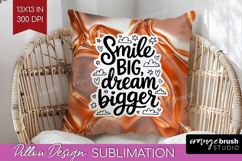 Inspirational Quote Pillow Sublimation - Rose Gold Pillow Product Image 1