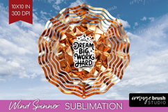 Inspirational Quote Wind Spinner Sublimation PNG - Rose Gold Product Image 1