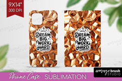 Inspirational Quote Phone Case PNG - Rose Gold Case PNG Product Image 1