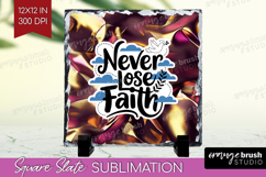 Inspirational Quote Slate PNG - Rose Gold Square Slate Product Image 1