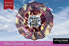 Inspirational Quote Wind Spinner Sublimation PNG - Rose Gold Product Image 1