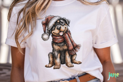 Whimsical Christmas Dogs Clipart Product Image 5