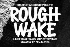Roughwake - Hand Drawn Display Typeface Product Image 1