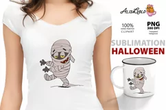 Mummy Halloween Sublimation , Halloween T-shirt PNG Product Image 1