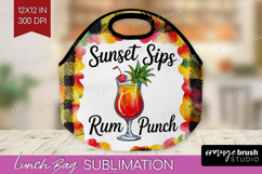 Rum Punch Cocktail Lunch Bag Summer Drink Lunch Bug PNG Product Image 1