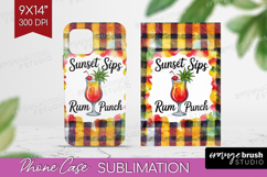 Rum Punch Cocktail Phone Case PNG Summer Drink Case PNG Product Image 1