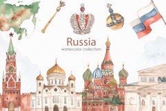 Russia watercolor collection Product Image 1