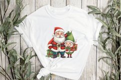 Santa With Green Gnome Sublimation Product Image 2