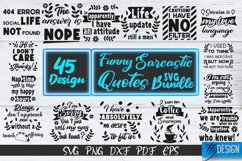 Sarcastic Quotes SVG Bundle. Funny Quotes SVG. Sarcastic v.2 Product Image 2