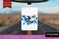 Seal Floral Air Freshener PNG Blue Flowers PNG Sublimation Product Image 1