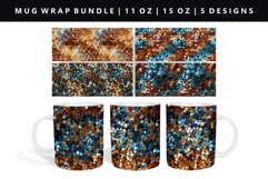 Sequin 11oz, 15oz Mug Sublimation | Mug Wrap PNG Product Image 1