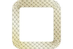 Set of golden abstract geometric frames. EPS, PNG Product Image 2
