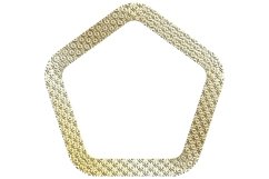 Set of golden abstract geometric frames. EPS, PNG Product Image 6