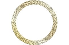 Set of golden abstract geometric frames. EPS, PNG Product Image 7