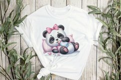 Pink Baby Panda Sublimation Product Image 2